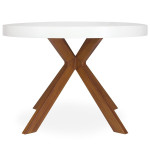 Paris Prix Table Ronde Extensible "Zefane" 160-260cm Blanc