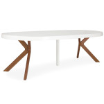 Paris Prix Table Ronde Extensible "Zefane" 160-260cm Blanc