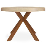 Paris Prix Table Ronde Extensible "Zefane" 160-260cm Naturel