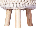 Paris Prix Tabouret Bohème Fait à La Main "Bohist III" 50cm Naturel