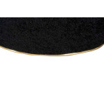 Paris Prix Tabouret Carré Déco "Contessa" 60cm Noir & Or
