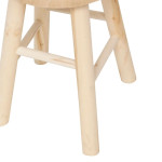 Paris Prix Tabouret D'Appoint En Bois "Nyar" 41cm Naturel