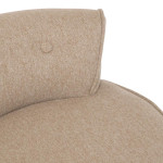 Paris Prix Tabouret D'Appoint En Tissu "Firmin" 58cm Beige
