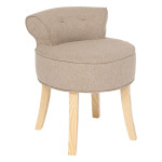 paris prix Tabouret d'Appoint en Tissu "Firmin" 58cm Beige