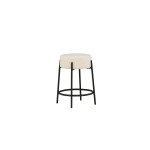 Paris Prix Tabouret De Bar Bouclette "Tucson" 60cm Blanc