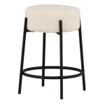 paris prix Tabouret de Bar Bouclette "Tucson" 60cm Blanc