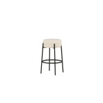 Paris Prix Tabouret De Bar Bouclette "Tucson" 70cm Blanc