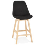 paris prix Tabouret de Bar Design "Betona" 102cm Noir & Beige
