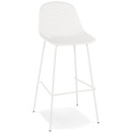 paris prix Tabouret de Bar Design "Braddock" 106cm Blanc