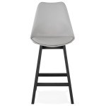 Paris Prix Tabouret De Bar Design "Cabelo" 102cm Gris & Noir