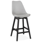 paris prix Tabouret de Bar Design "Cabelo" 102cm Gris & Noir