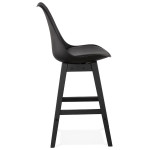 Paris Prix Tabouret De Bar Design "Cabelo" 102cm Noir