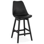 paris prix Tabouret de Bar Design "Cabelo" 102cm Noir