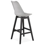 Paris Prix Tabouret De Bar Design "Cabelo" 112cm Gris & Noir