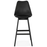 Paris Prix Tabouret De Bar Design "Cabelo" 112cm Noir