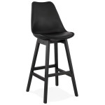 paris prix Tabouret de Bar Design "Cabelo" 112cm Noir