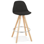paris prix Tabouret de Bar Design "Cariboa" 87cm Noir & Beige