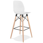 Paris Prix Tabouret De Bar Design "Carno" 111cm Blanc
