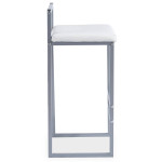 Paris Prix Tabouret De Bar Design "Dakota" 80cm Blanc