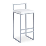 paris prix Tabouret de Bar Design "Dakota" 80cm Blanc