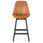 Paris Prix Tabouret De Bar Design "Dalia" 102cm Marron & Noir