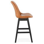Paris Prix Tabouret De Bar Design "Dalia" 102cm Marron & Noir