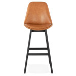 Paris Prix Tabouret De Bar Design "Dalia" 114cm Marron & Noir