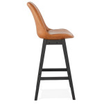 Paris Prix Tabouret De Bar Design "Dalia" 114cm Marron & Noir