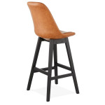 Paris Prix Tabouret De Bar Design "Dalia" 114cm Marron & Noir