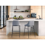 Paris Prix Tabouret De Bar Design "Darnell" 90cm Gris
