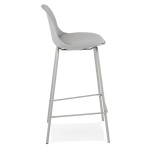 Paris Prix Tabouret De Bar Design En Métal "Funty" 86cm Gris