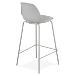 Paris Prix Tabouret De Bar Design En Métal "Funty" 86cm Gris