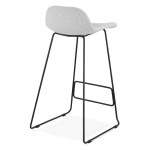 Paris Prix Tabouret De Bar Design "Holand" 95cm Gris & Noir