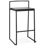 paris prix Tabouret de Bar Design Industriel "Line" 76cm Noir