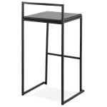 Paris Prix Tabouret De Bar Design Industriel "Line" 87cm Noir