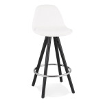 paris prix Tabouret de Bar Design "Jimmie" 87cm Blanc & Noir