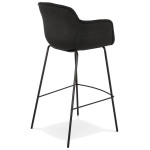 Paris Prix Tabouret De Bar Design "Largesa" 107cm Noir