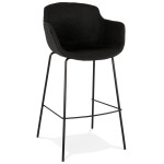 paris prix Tabouret de Bar Design "Largesa" 107cm Noir