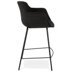 Paris Prix Tabouret De Bar Design "Largesa" 97cm Noir