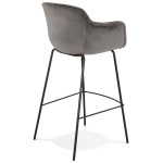Paris Prix Tabouret De Bar Design "Laziera" 107cm Gris