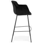 Paris Prix Tabouret De Bar Design "Laziera" 107cm Noir