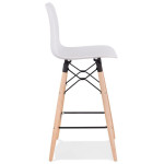 Paris Prix Tabouret De Bar Design "Marlina" 108cm Blanc