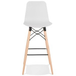 Paris Prix Tabouret De Bar Design "Marlina" 112cm Blanc