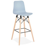 paris prix Tabouret de Bar Design "Marlina" 112cm Bleu