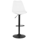 paris prix Tabouret de Bar Design "Matrioka" 123cm Blanc & Noir