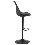 Paris Prix Tabouret De Bar Design "Matrioka" 123cm Noir