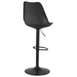 Paris Prix Tabouret De Bar Design "Matrioka" 123cm Noir