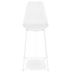Paris Prix Tabouret De Bar Design "Mitchell" 105cm Blanc