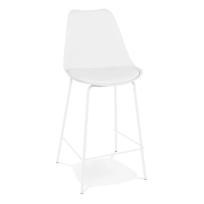 Paris Prix Tabouret De Bar Design "Mitchell" 105cm Blanc