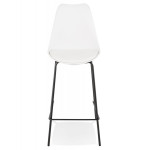 Paris Prix Tabouret De Bar Design "Mitchell" 105cm Blanc & Noir